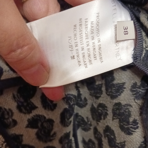 Stella McCartney Damask Jacquard Long Sleeved Dress Ladies 38 Floral Luxury - Picture 6 of 8